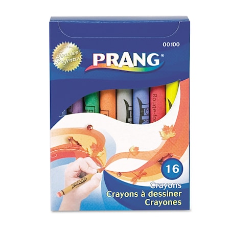 Prang Crayon, Reg Size, Ast, PK16 00100